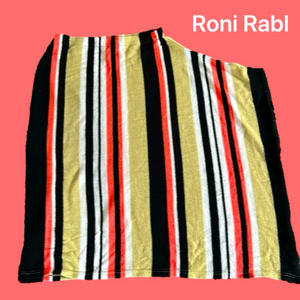 Roni Rabl (L) Striped Knit Skirt from Renowned Designer